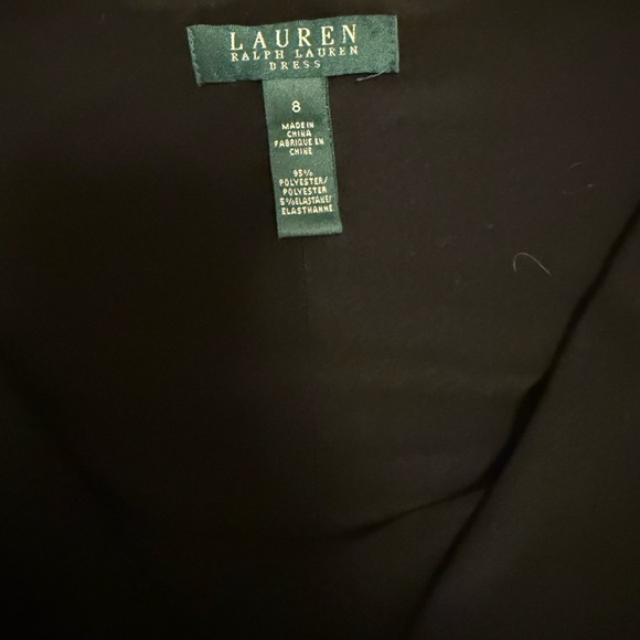 Ralph Lauren Classic Midi Black 3/4 Sleeve Dress - Picture 4 of 4